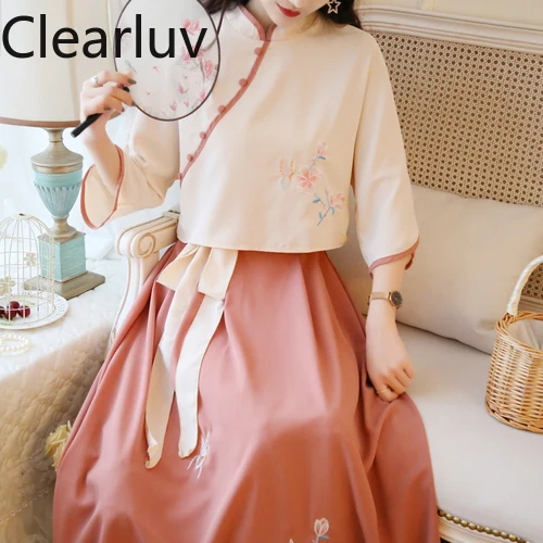 Hanfu костюм для китайских танцев традиционный сценический Набор певиц женское