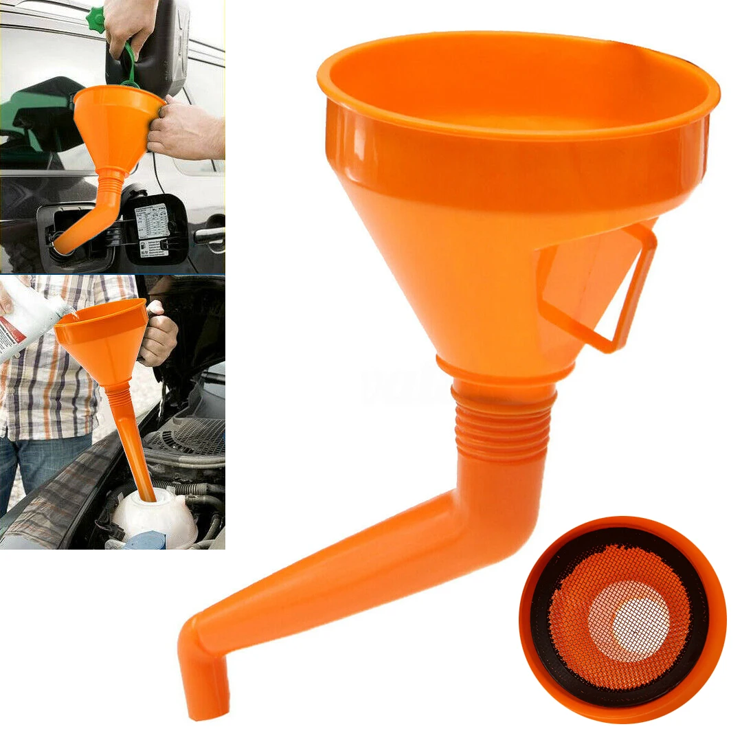 1pc Plastic Funnel For Oil Water Fuel Petrol Diesel Gasoline Arrive Car