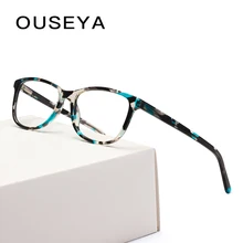 Очки детские прозрачные милые Ретро прозрачные трендовые ацетатные очки с оправой для близорукости# CB3681