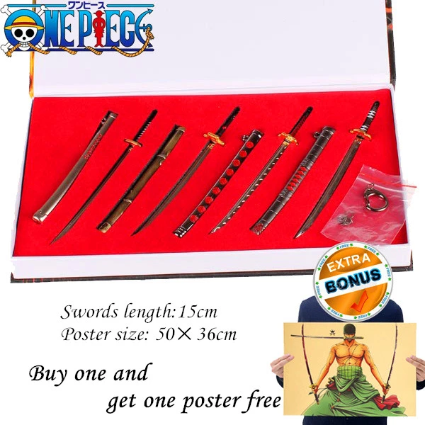 Action One Piece Sword Keychain Pendant Set 15cm Animation Weapons Keychain Wholesale Gifts For Kids Boxed Metal Toy One Piece Aliexpress