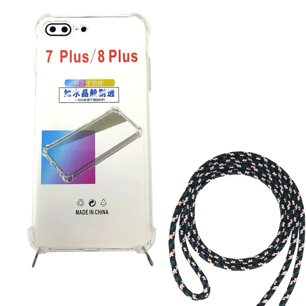 Чехол для мобильного телефона с ремешком на шею Iphone 7 8 6 S Plus X XR XS MAX противоударный