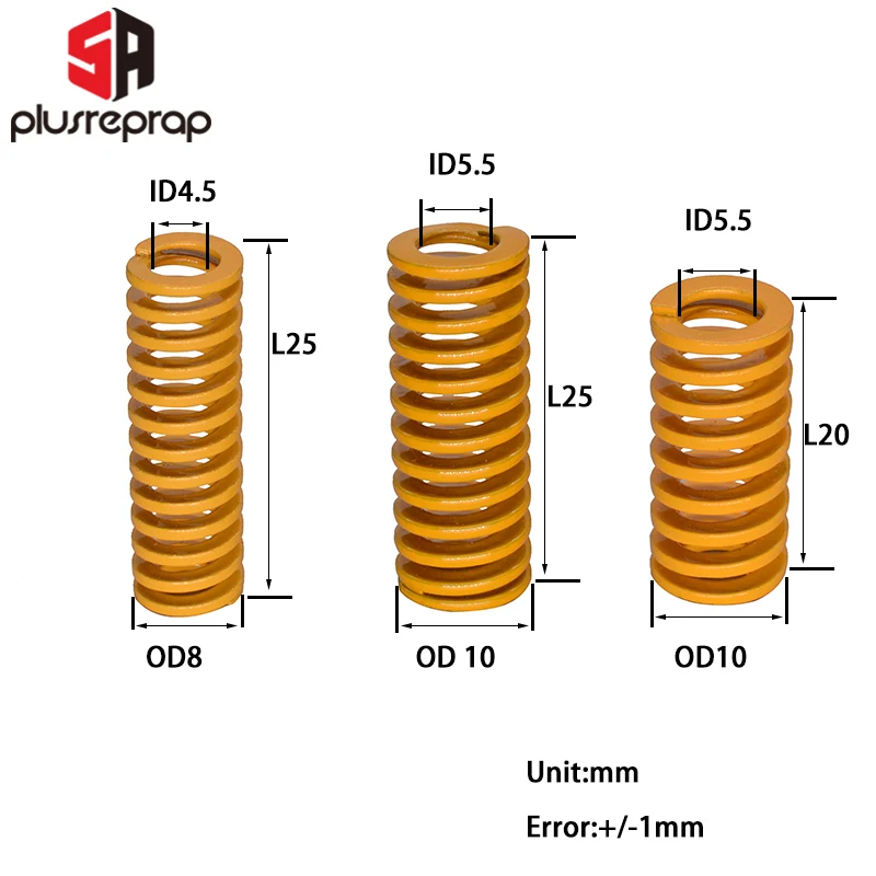 Heated Bed Springs Die Light Load Compression Spring DIY Extrusion Spring for 3D Printer CR-10 10S S4 Ender 3 MK8