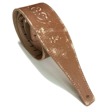 

SEWS-First Layer Buffalo Leather Straps Distressed Embossed Musical Instrument Straps Widening Folk Acoustic Guitar Electric Gui