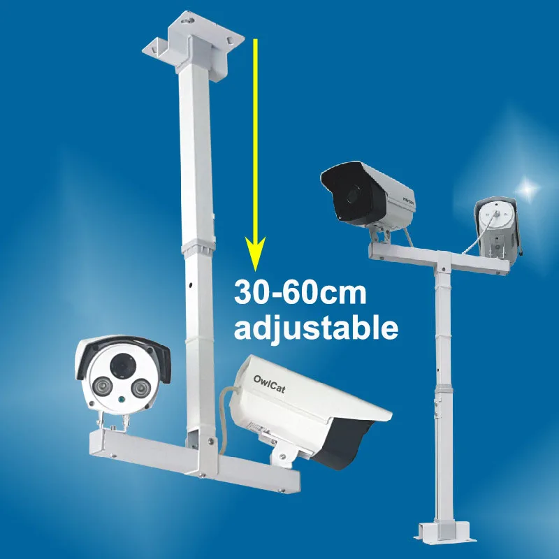 CCTV Monitoring Telescopic Bracket Extension 30 60cm Adjustable Double