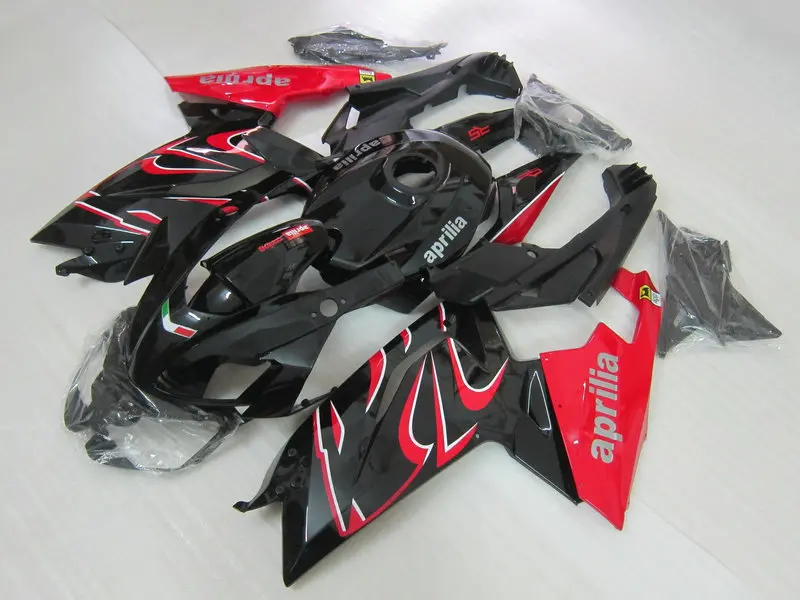 Мотоциклетный вставной обтекатель тюнинг-пакет для Aprilia RS125 06 07 08 09 10 11 RS 125 2006 2011 красно-черные Обтекатели Кузов+ подарки AP09
