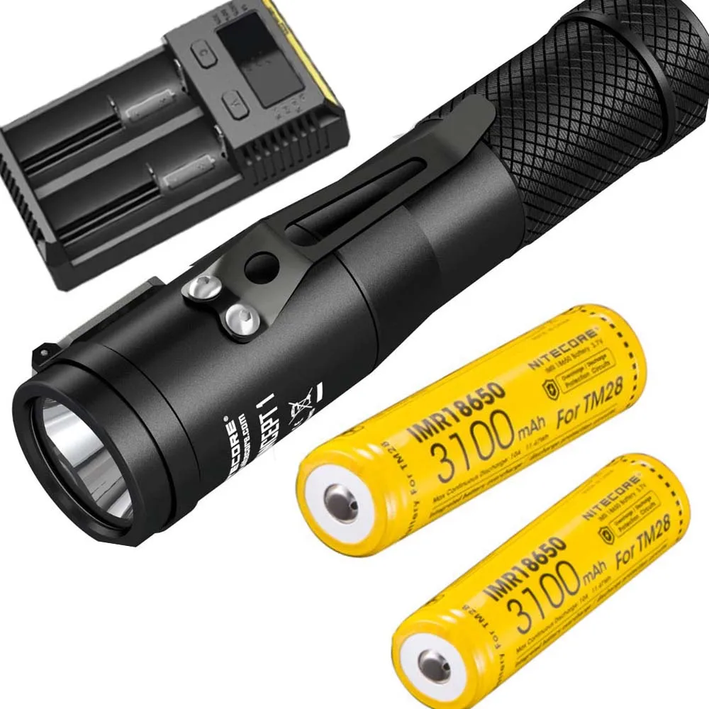 NITECORE Concept 1 C1 CREE XHP35 HD E2 светодиодный фонарик макс. 1800LM дальность луча 220 м магнитный