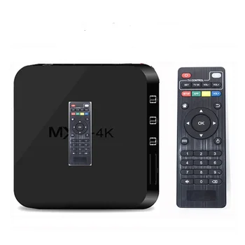 

5PCS/LOT mx 4k Media Player Tv Box Android 7.1 H3 Mx-4k Wifi Smart RK3229 2G 16G 3D Quad-Core HD2.0 H.265