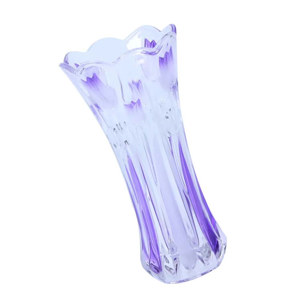  Design Deep Crystle Glass Flower Vase Terrarium Roses Lily Foliage Vases for Wedding Party Decor