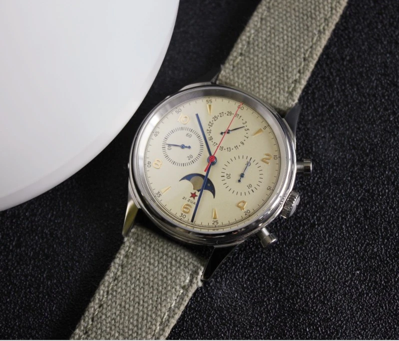 

Pilot 1963 Watch Mechanical 38mm 40mm Sapphire Mirror Multi-function Moon Phase Tough Guy Aviation Military Watch Retro Flying