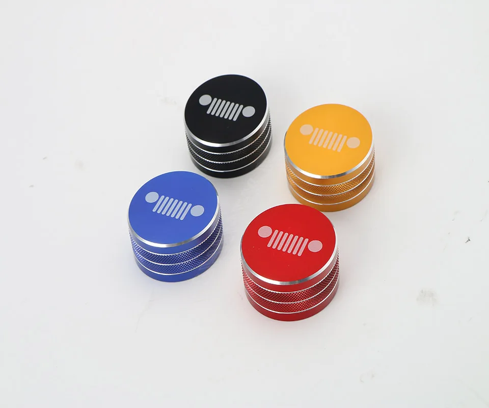 SHINEKA Interior Mouldings For Jeep Grand Cherokee 2011-2016 Four-wheel Drive Switch Knob Cover Trim Stickers For Grand Cherokee