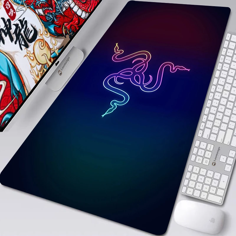 Razer коврик для мышки с аниме игровые аксессуары большой компьютерной мыши PC