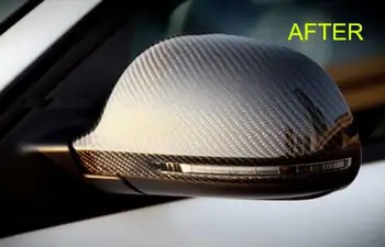 

REAL CARBON FIBER MIRROR COVERS 1pair For AUDI A4 S4 B8 A5 S5 8T 2008-2009 A078M