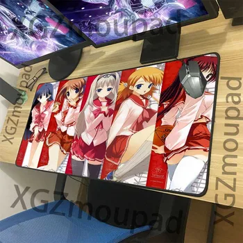 

XGZ Large Mouse Pad Black Lock Edge Anime Campus Basketball Cute Girl HD Collection Computer Custom Table Mat Rubber Non-slip