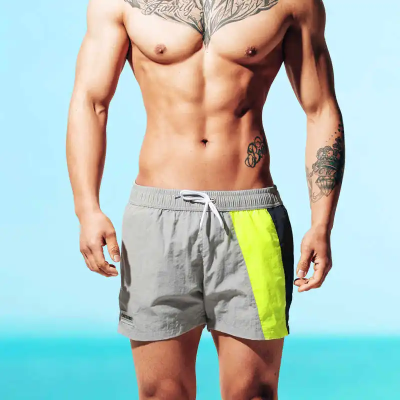 

2021 Hot Swimwear Men Breathable Swimsuits Swim Trunks Quick Dry Boxer Briefs Sunga 3XL Swim Suits Maillot De Bain Beach Shorts