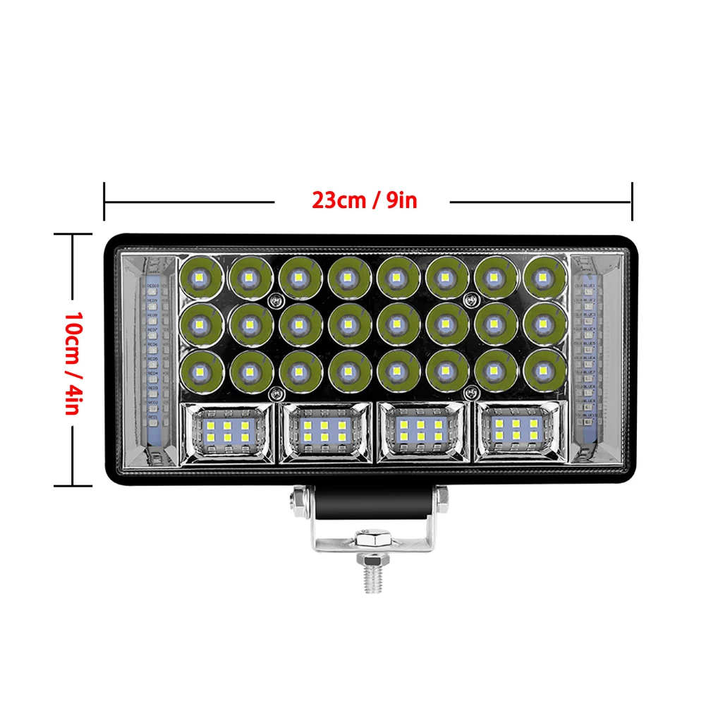12 V/24 V 204W 68LED рабочий светильник Точечный светильник автомобиль внедорожник ATV для езды по бездорожью Противотуманные огни для проекта автомобиль Jeep SUV седельный тягач