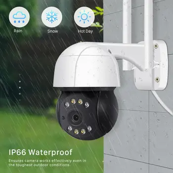 

3 Million Pixel Outdoor Waterproof Wifi Network Camera Double Light Intelligent Outdoor Ptz Control Surveillance Camera
