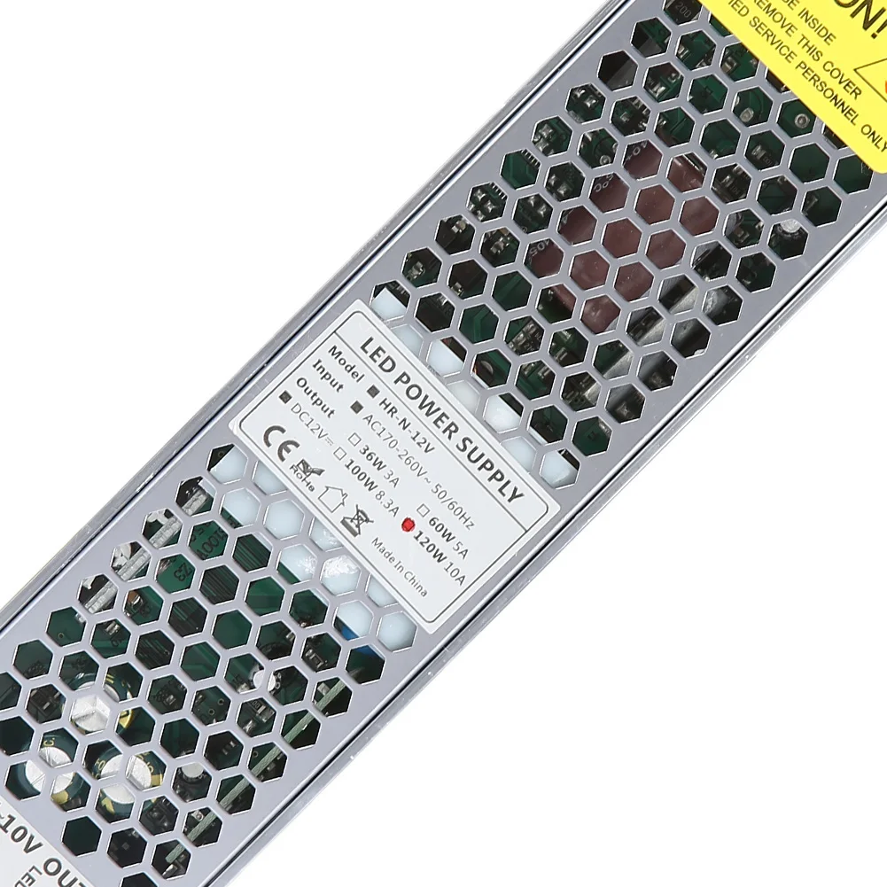 12V 10A 120W светодиодный Диммируемый драйвер затемнения Питание трансформатор тиристорный диммер Питание