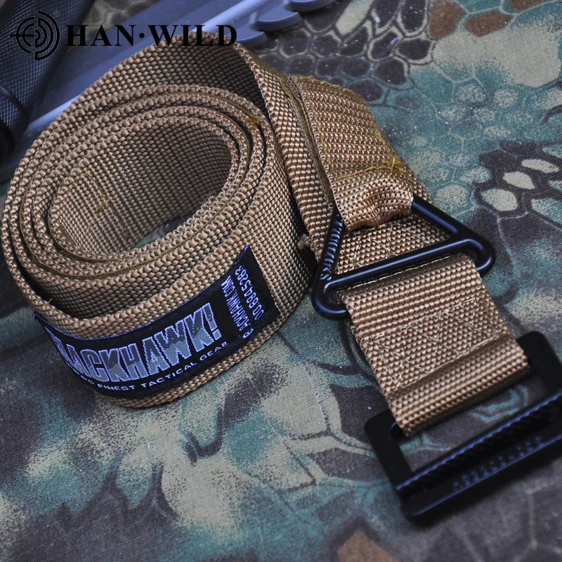 Tactical Army Belt Outdoor Nylon Waist Belts Metal Buckle Hook Accessories Waist Support Hunting  Duty Men Military