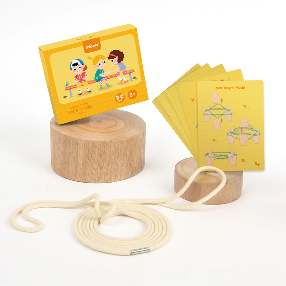 Educational Toys For Children String Game Cards Set Montessori Materials Cradle Kids Learning Rope Hand Finger Game