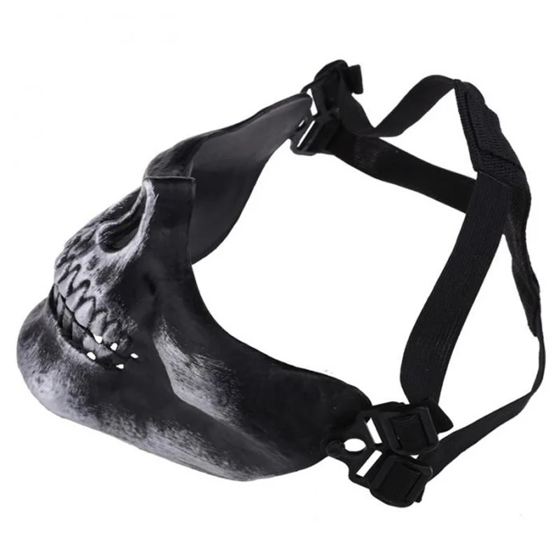 Защитная маска для лица, Череп Скелет страйкбол, пейнтбол, Защита половины лица, маска, защитное снаряжение FC