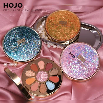 

HOJO Brand 11 Colors Eye Shadow Palette Baked Shimmer Matte nude Eyeshadow Waterproof Glitter Powder Professional Makeup Palette