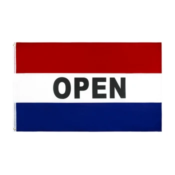 

90*150cm OPEN business flag sign