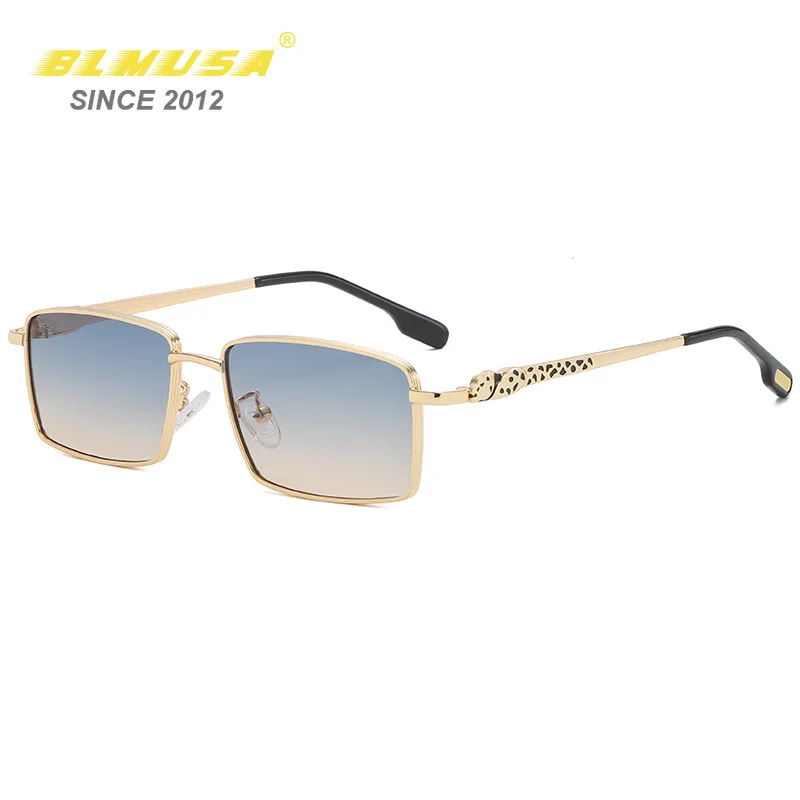 

BLMUSA New Leopard Square Small Glasses Women Personality Simple Sunglasses For Women Small Frame Sun Glasses 2021 Shades UV400