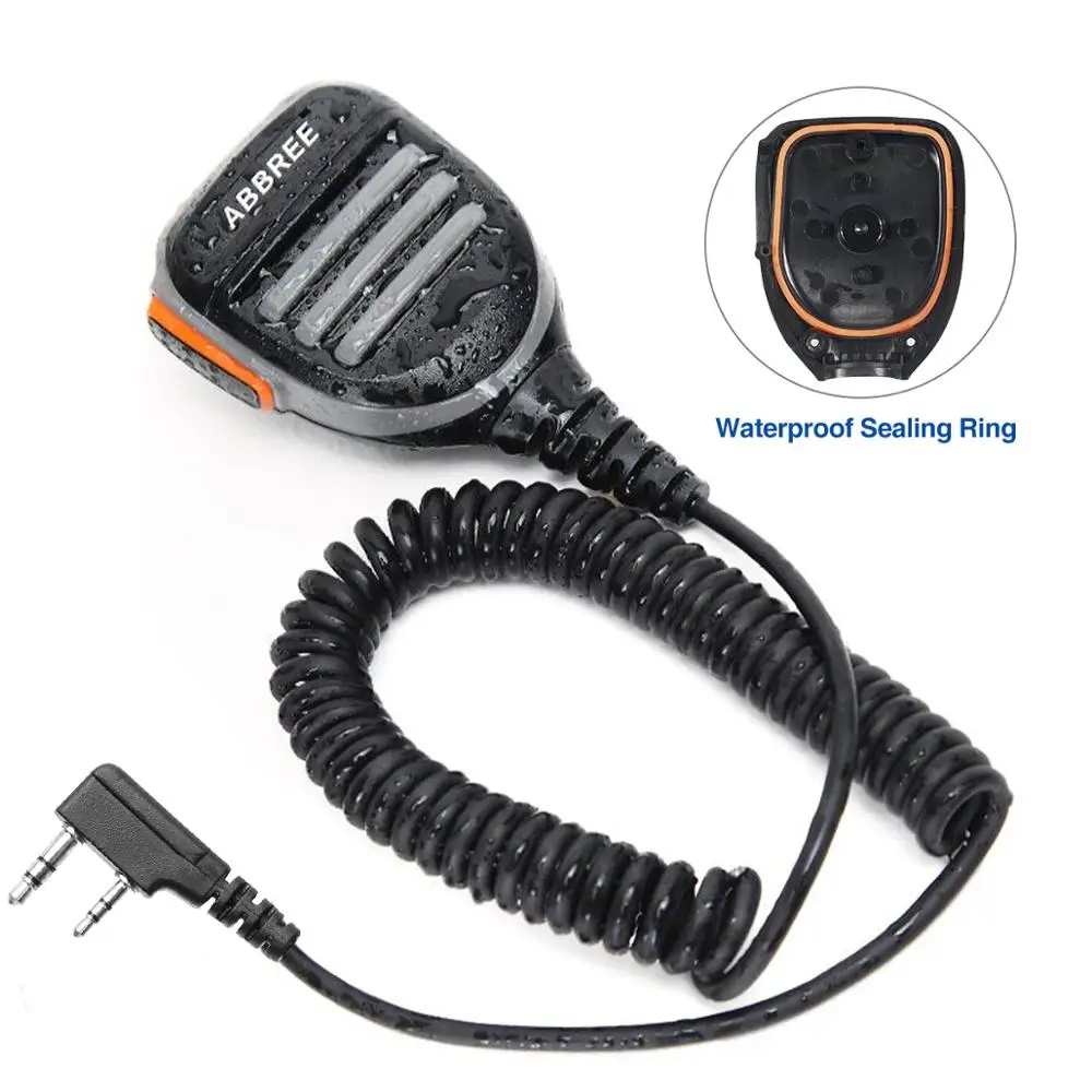 ABBREE AR 780 PTT водонепроницаемый плечевой динамик микрофон для Kenwood TYT Baofeng