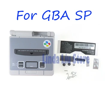 

1set Housing Shell case for GBA SP game console housing for Gameboy Stickers Conductive adhesive Screw buttons