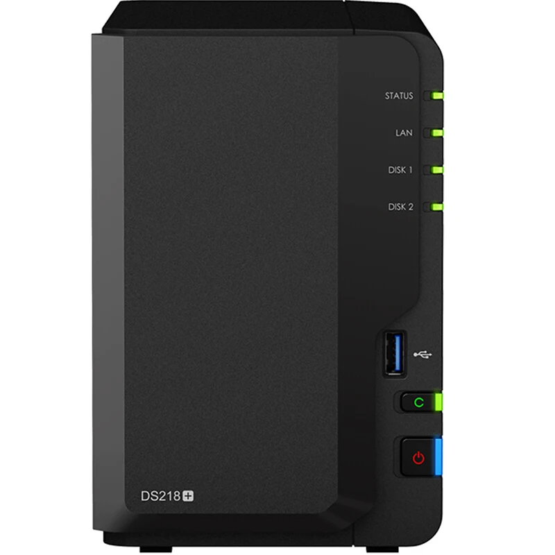 Synology Disk Station NAS DS218+ 2-bay бездисковой Nas сервер Nfs Сетевое хранилище облачным хранилищем 3 года гарантии сервер для хранения