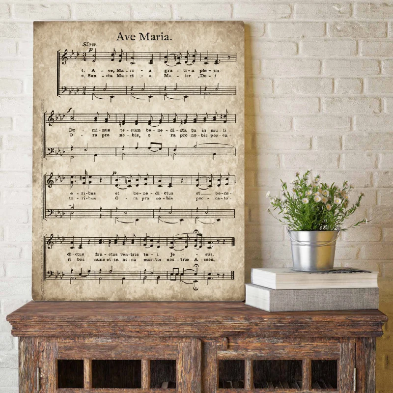 Ave Maria Sheet Music Print