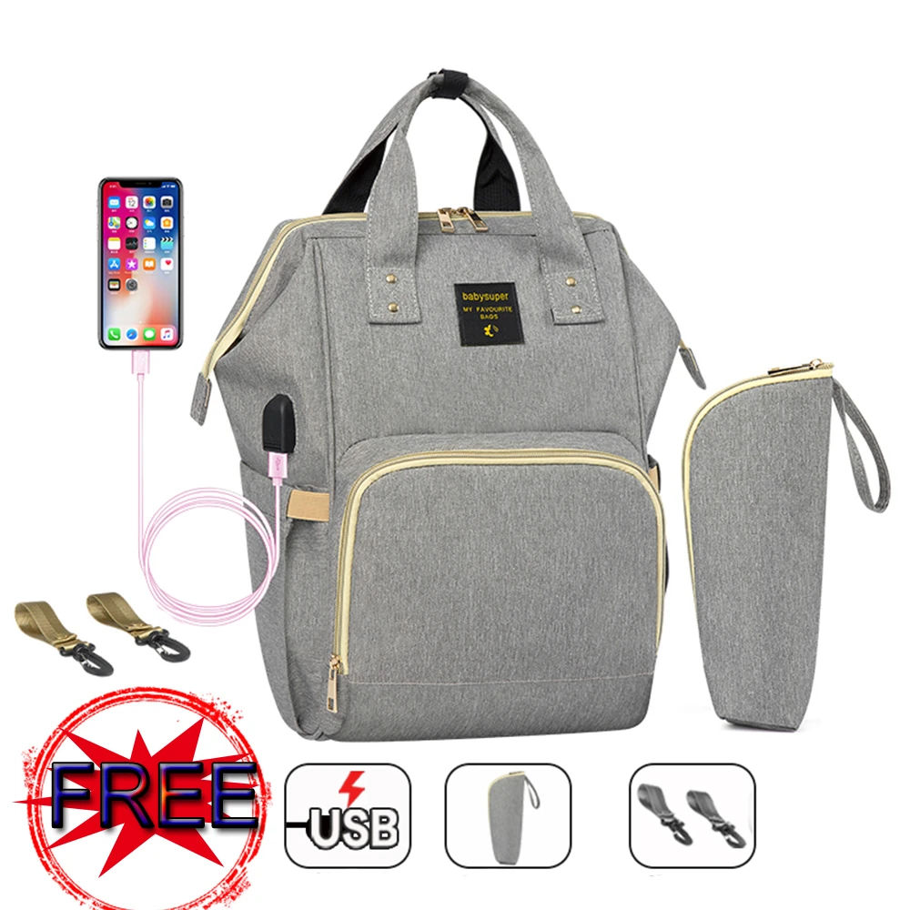 diaper bag backpack with usb charging port