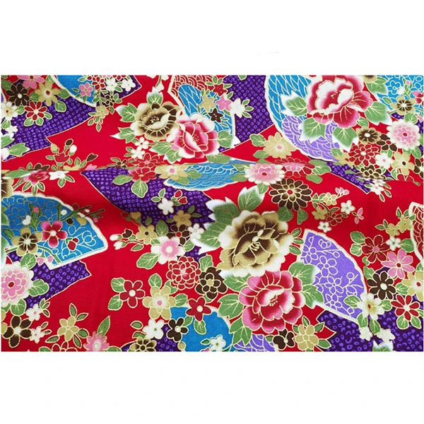 9 DIY 50x70CM Multicolor Japan Style Zephyr Pattern Patchwork Cotton Fabric Bundle Sewing Quilting Crafts for Kimono Tablecloth - Цвет: 9