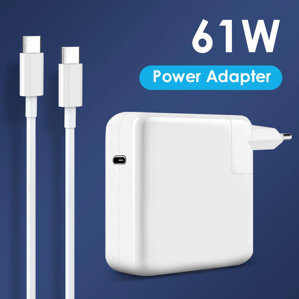Overzicht Geduld verloving Northjo 61w Usb C Pd Laptop Charger Power Adapter With Type C Charging  Cable For Macbook Pro Air 13 Inch 2018 2020 Us Uk Eu Plug - Laptop Adapter  - AliExpress