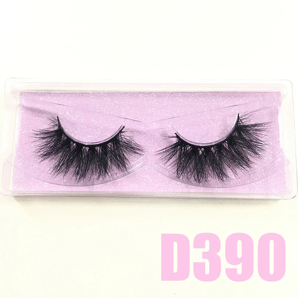 BossGirl Lashes False Eyelashes Natural Long 22mm 20mm 3D 5D Real Mink Handmade Lightweight Comfortable D414
