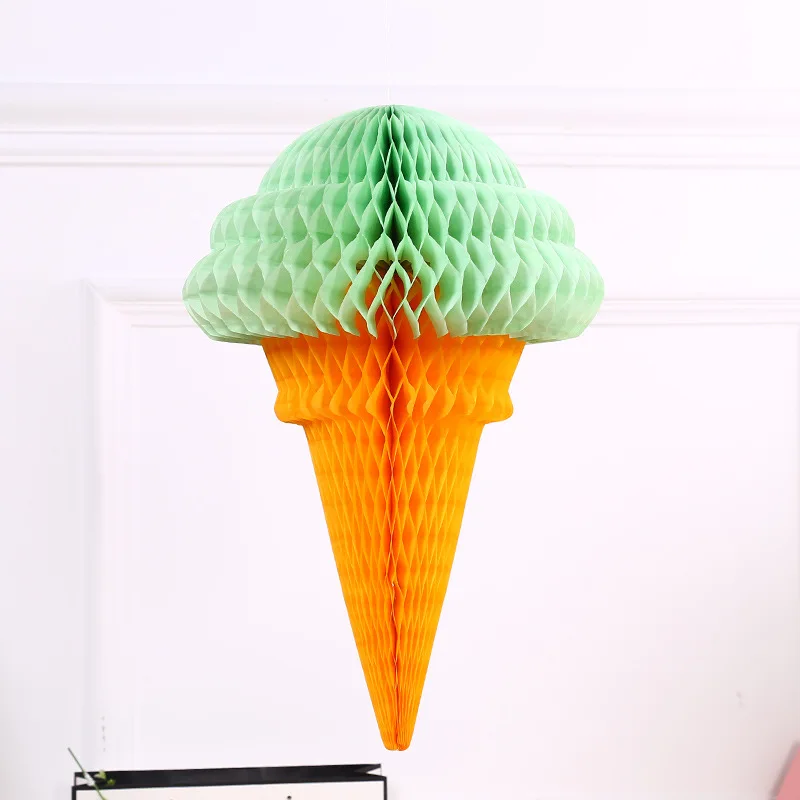 Honeycomb Balls Ice Cream Paper Lanterns Wedding Decorations FavorsEvent PartyBaby ShowerBirthday Party Supplies SD41 (8)