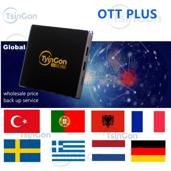 

tyingon ott plus android tv box support France IPTV support European IPTV support wifi
