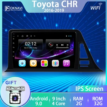 

Car Radio For Toyota CHR 2016-2018 Android 9.0 Multimedia DVD Stereo Player Europe US Version BT WIFI GPS Navigation No 2 Din