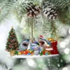 Christmas Ornaments DIY Xmas Gift Santa Claus Xmas Tree Pendant Hanging Decorations 2024 Happy NewYear For Home Noel Natal 3