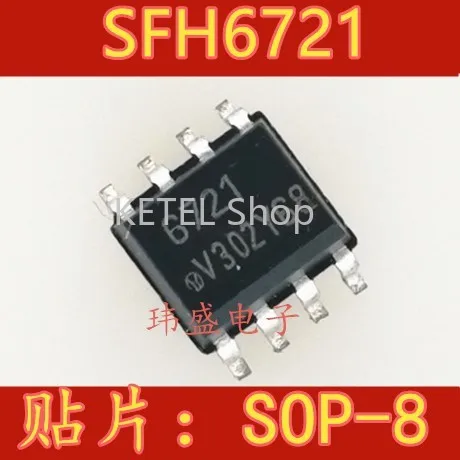 

Бесплатная доставка 10 шт./лот SFH6721T SFH6721 6721 SOP-8