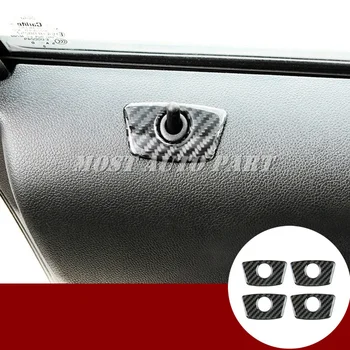 

Carbon Fiber Car Door Lock Pin Trim Cover 4pcs For Ford Explorer 2013-2018