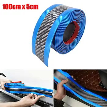 

Car Styling Door Sill Protector Carbon Fiber Moulding Strip Trim Front Bumper