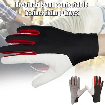 

Golf Gloves Horse Gloves Equestrian Training Golf Breathable Comfort PU Leather Riding Glove H7JP