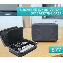 Sunnylife Bolsa de almacenamiento para DJI OM5/ GoPro10 9 8 7/ Pocket 2/ Insta360, bolsa de acción, portátil, bricolaje, Universal, B77