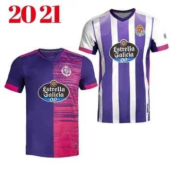 20 21 Real Valladolid fútbol Camisa blanca púrpura Toni Villa Plano Joaquín Fernández tudiola Camiseta De fútbol