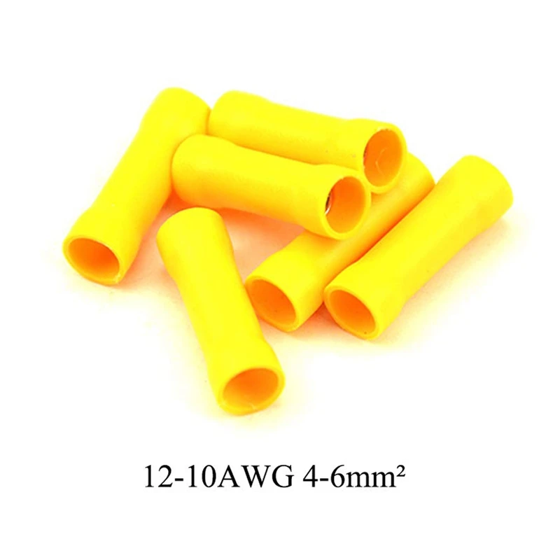 200 шт. изолированные Прямые Провода стыковые клеммы электрические обжимные