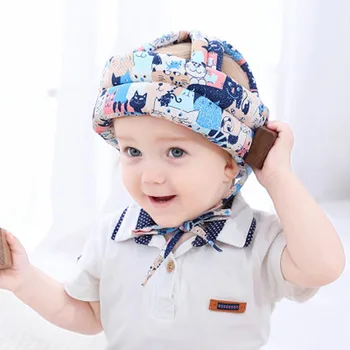 

Baby Hat Safety Helmet Boys Girls Children Anti-fall Head Protection Cap Security Protection Kids Newborn Cap