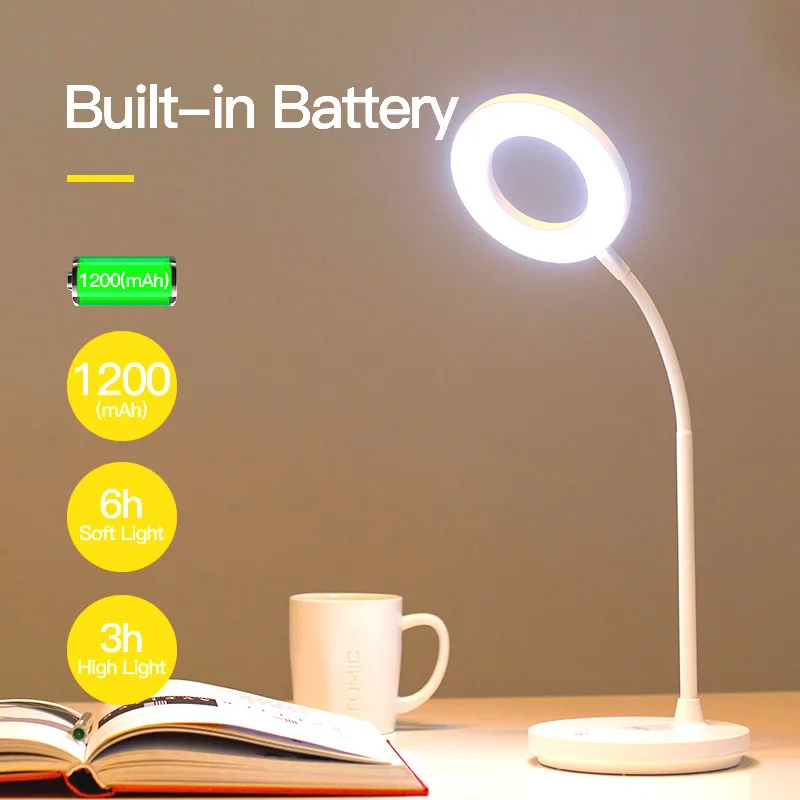Skup YAGE 1200mAh akumulator USB ładowanie elastyczne czytanie książek lampa biurkowa lampa akumulator dotykowe światło lampa biurkowa led możliwość przyciemniania
