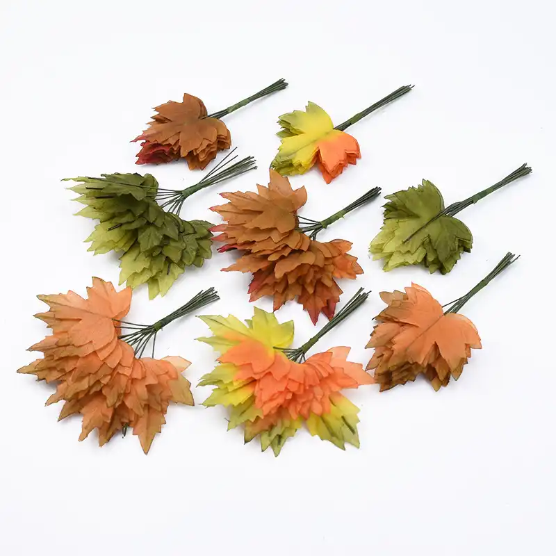 12 Uds Navidad Decoracion Del Hogar Con Hojas Accesorios