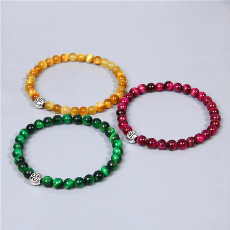 Женский серебряный браслет фэн шуй 6 мм|Плетеные браслеты| |